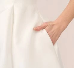 Adrianna Papell Sleeveless Mikado Fit And Flare Midi Dress With V-Back In Ivory 10 Adrianna Papell Sleeveless Mikado Fit And Flare Midi Dress With V-Back In Ivory -Adrianna Papell Shop 041899070 AB194 Regular Lifestyle 7d258b1e 4f2b 4a02 b27b 42bae933b204