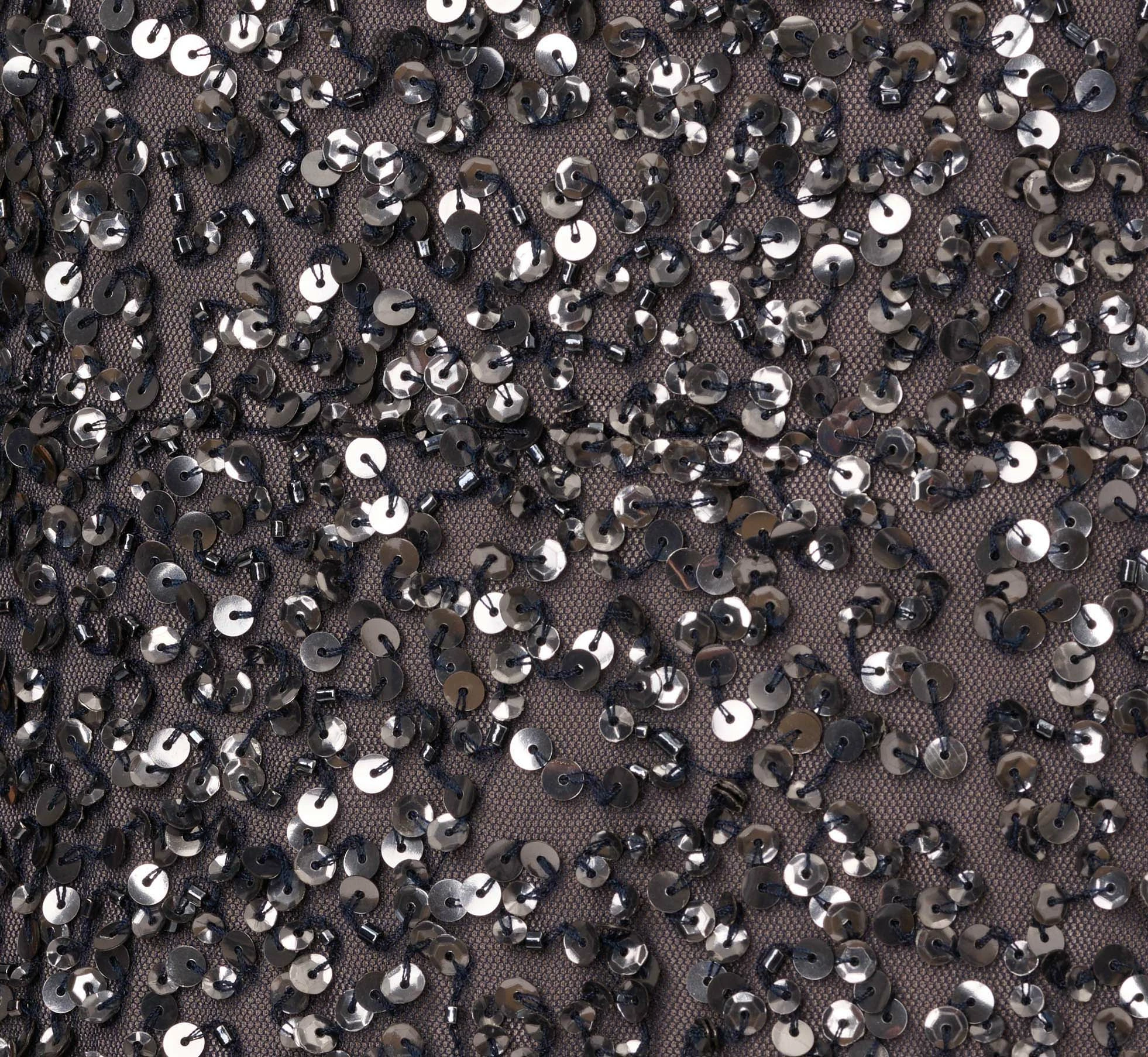 Adrianna Papell Plus Size Beaded Illusion Gown In Navy 6 Adrianna Papell Plus Size Beaded Illusion Gown In Navy - Image 6