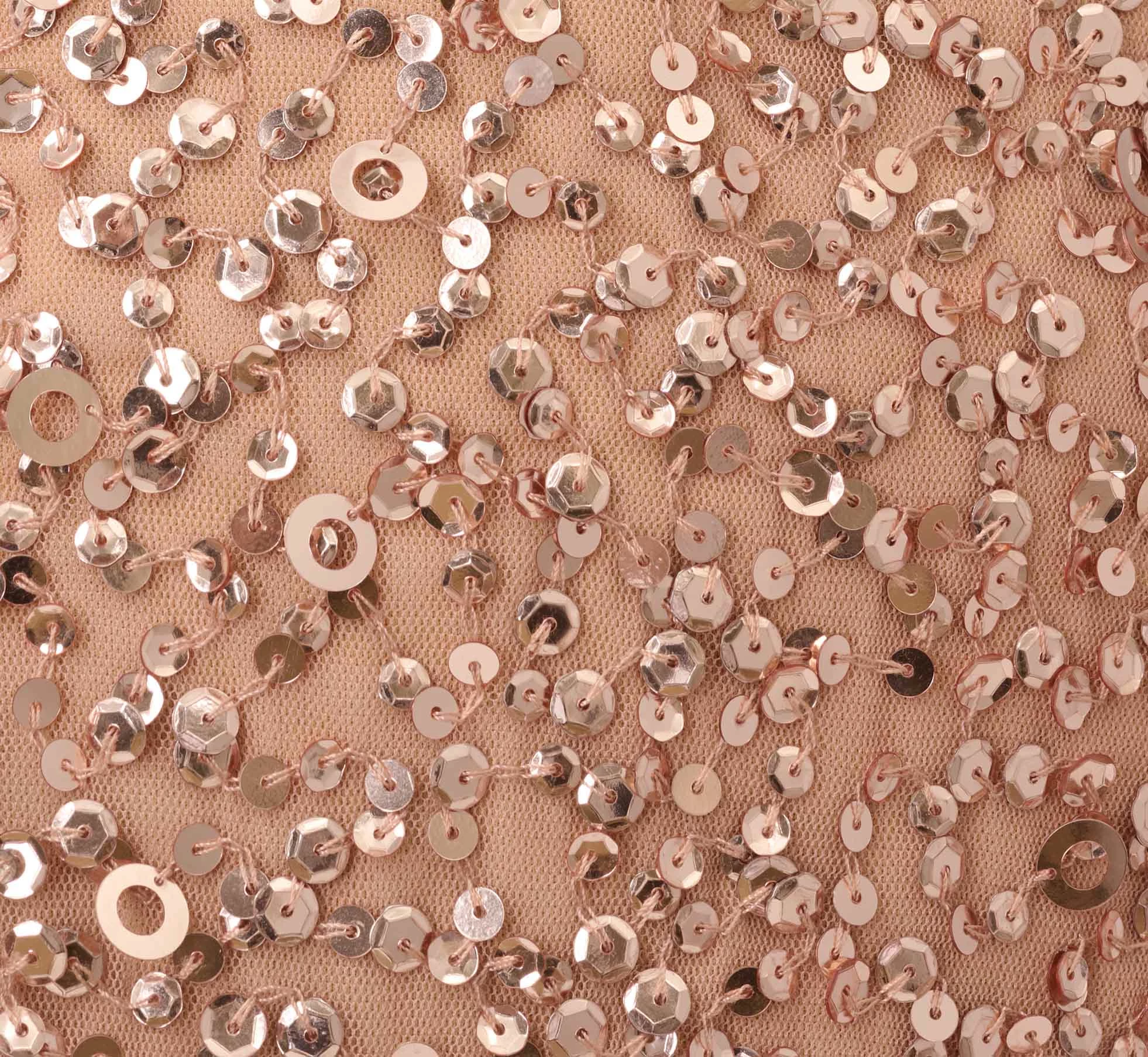 Adrianna Papell Scoop Back Sequin Gown In Rose Gold 6 Adrianna Papell Scoop Back Sequin Gown In Rose Gold - Image 6