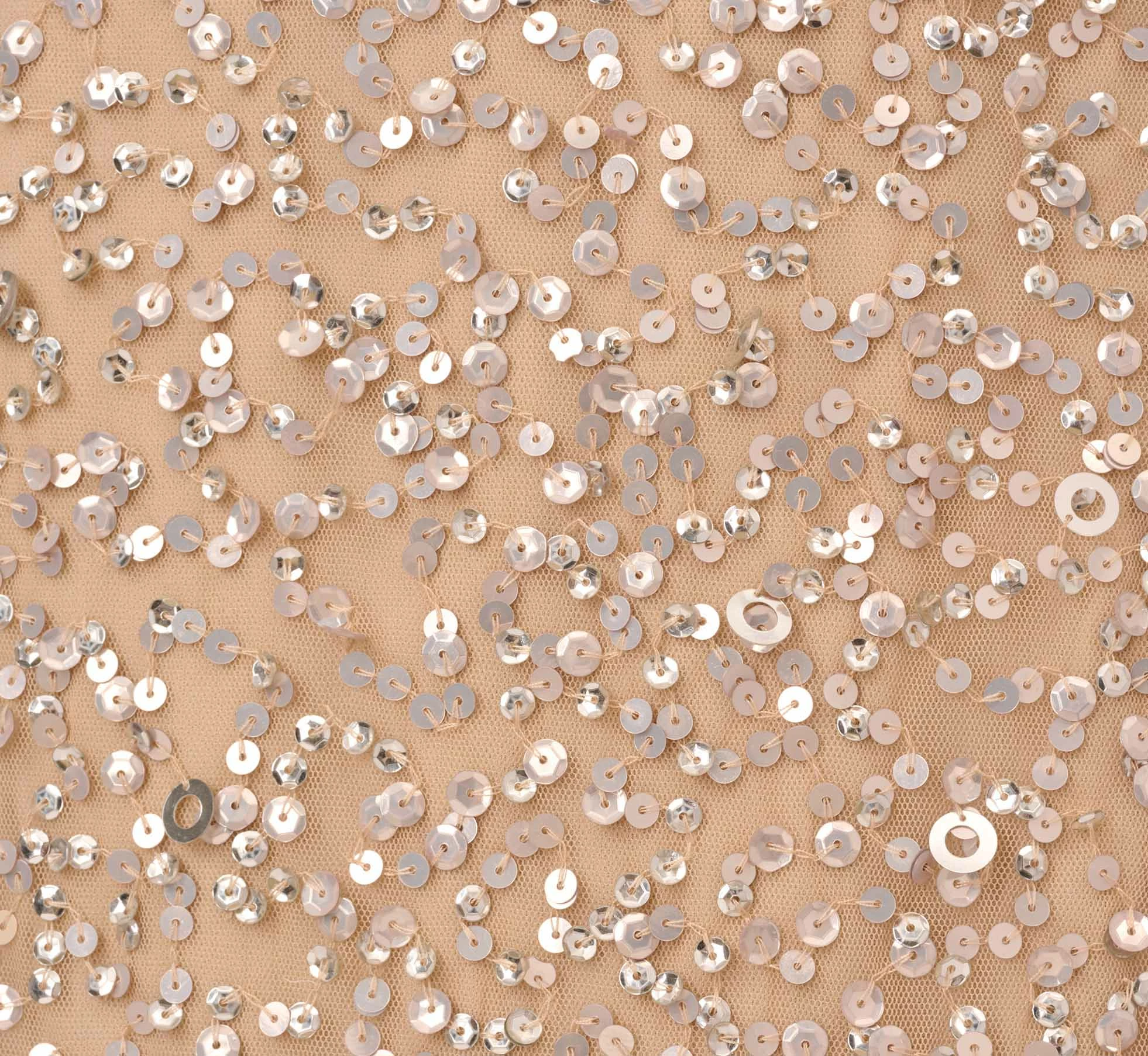 Adrianna Papell Plus Size Scoop Back Sequin Gown In Champagne 7 Adrianna Papell Plus Size Scoop Back Sequin Gown In Champagne - Image 7