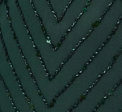 Adrianna Papell Art Deco Beaded Blouson Dress With Halter Neckline In Dusty Emerald 11 Adrianna Papell Art Deco Beaded Blouson Dress With Halter Neckline In Dusty Emerald -Adrianna Papell Shop 191914100 AA302 Regular Alternate