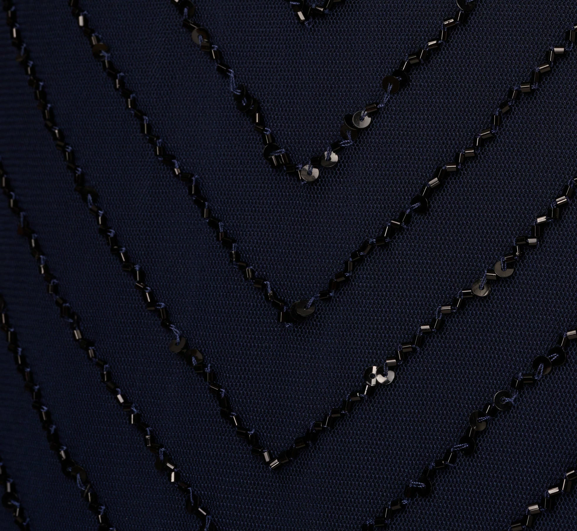 Adrianna Papell Plus Size Art Deco Beaded Blouson Dress With Halter Neckline In Navy Black 6 Adrianna Papell Plus Size Art Deco Beaded Blouson Dress With Halter Neckline In Navy Black - Image 6