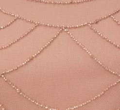 Adrianna Papell Short Sleeve Beaded Blouson Gown In Rose Gold 11 Adrianna Papell Short Sleeve Beaded Blouson Gown In Rose Gold -Adrianna Papell Shop 191916100 AA958 Regular Alternate
