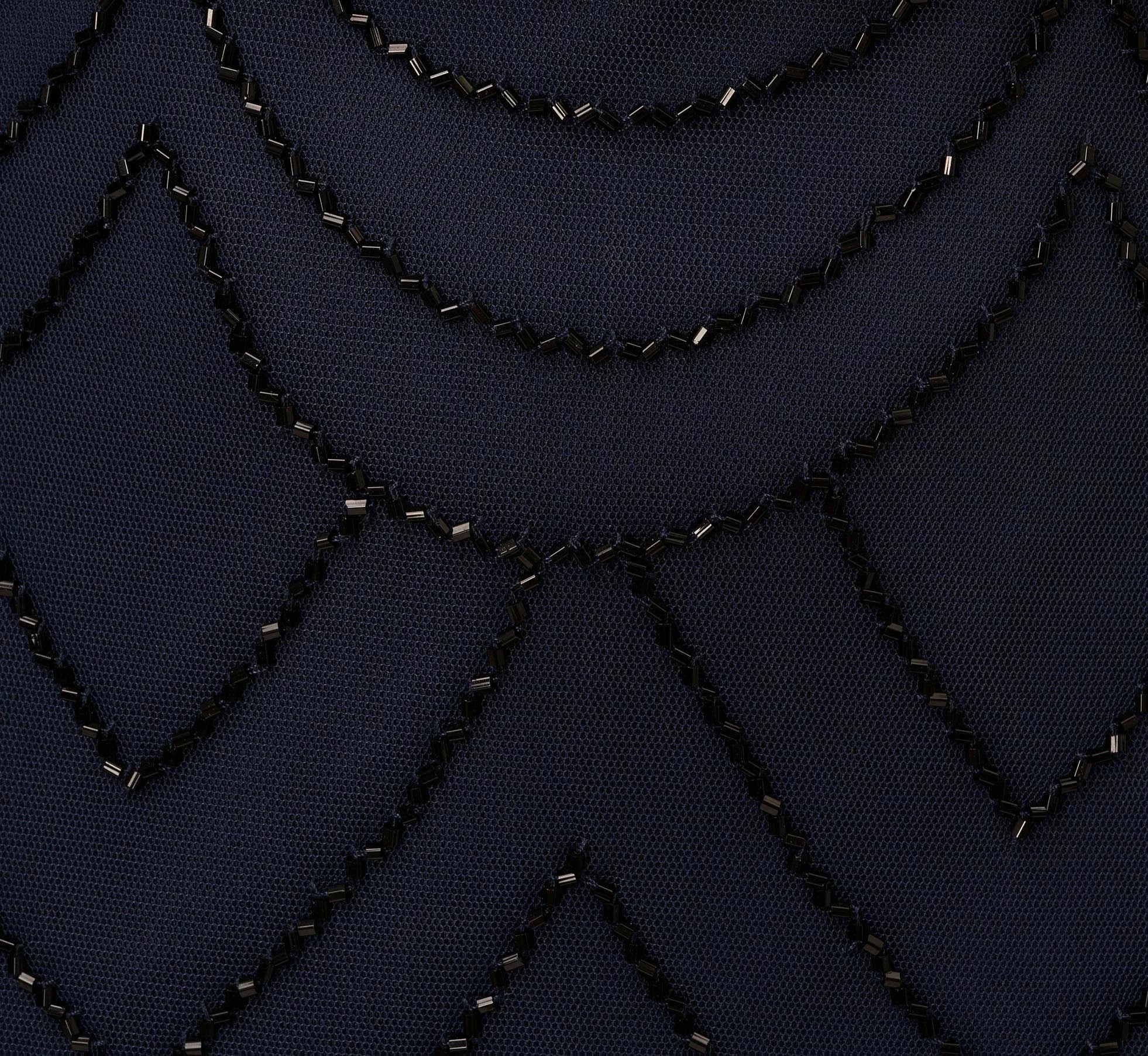 Adrianna Papell Short Sleeve Beaded Blouson Gown In Navy Black 6 Adrianna Papell Short Sleeve Beaded Blouson Gown In Navy Black - Image 6