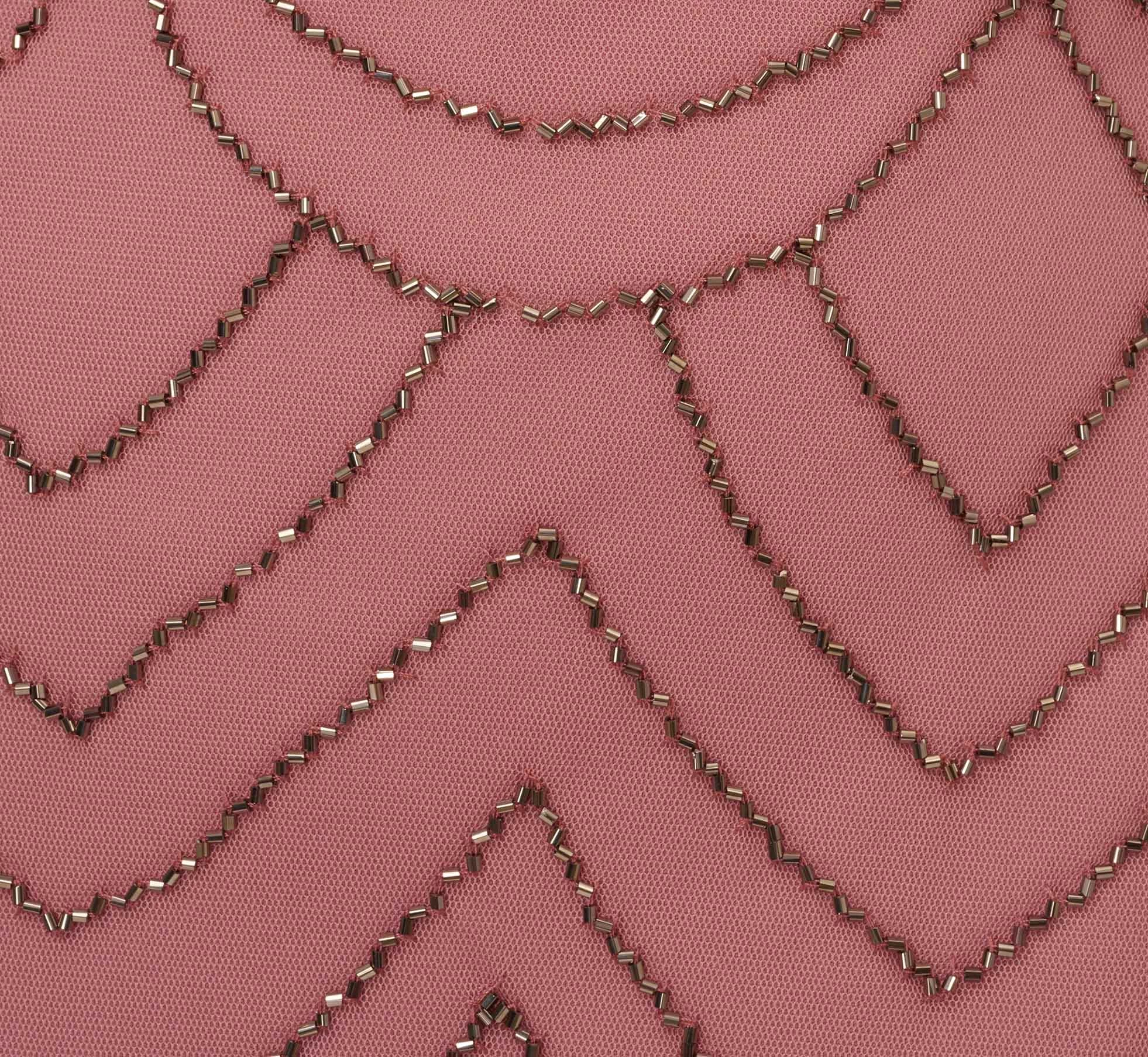 Adrianna Papell Short Sleeve Beaded Blouson Gown In Rose Mercury 6 Adrianna Papell Short Sleeve Beaded Blouson Gown In Rose Mercury - Image 6