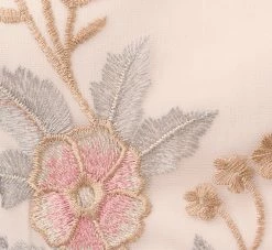 Adrianna Papell Floral Embroidered Flared Dress In Pink Multi -Adrianna Papell Shop AP1D104513 AE970 Regular Alternate