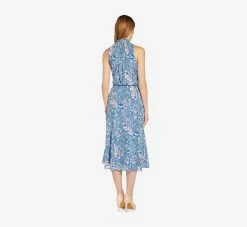 Adrianna Papell Floral-Print Tie-Neck Midi-Length Chiffon Halter Dress In Blue Multi 7 Adrianna Papell Floral-Print Tie-Neck Midi-Length Chiffon Halter Dress In Blue Multi -Adrianna Papell Shop AP1D104621 AA461 Regular Back bd9f114c b749 4a03 b042 b4fd4eef7ac7