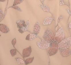 Adrianna Papell Floral Embroidered Sheath Dress With Scalloped Detail In Champagne Multi -Adrianna Papell Shop AP1D104637 AK920 Regular Alternate