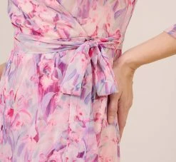 Adrianna Papell Floral-Printed Chiffon Short Dress In Pink Multi 11 Adrianna Papell Floral-Printed Chiffon Short Dress In Pink Multi -Adrianna Papell Shop AP1D104650 AE970 Regular Lifestyle