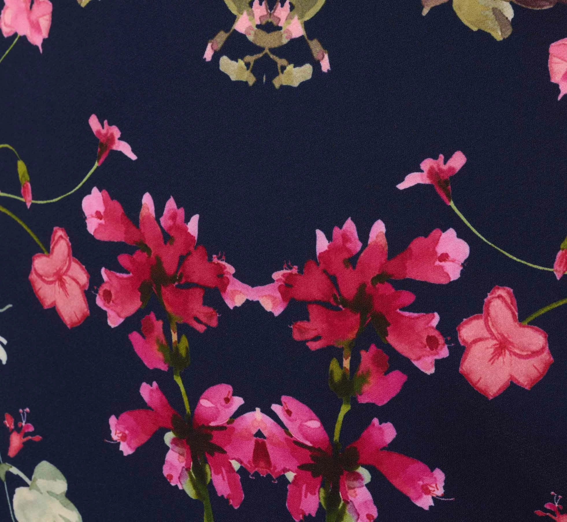 Adrianna Papell Plus Size Floral-Print Crepe Midi-Length Sheath Dress In Navy Multi 5 Adrianna Papell Plus Size Floral-Print Crepe Midi-Length Sheath Dress In Navy Multi - Image 5