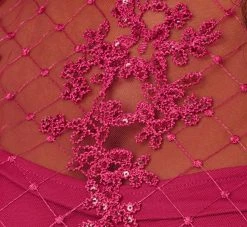 Adrianna Papell Sequin Embroidered Sheath Dress With Sheer Neckline In Dahlia Dusk 10 Adrianna Papell Sequin Embroidered Sheath Dress With Sheer Neckline In Dahlia Dusk -Adrianna Papell Shop AP1D104851 AZ670 Regular Alternate