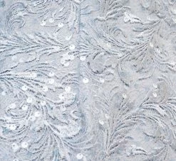 Adrianna Papell Sequined And Guipure Lace Illusion Short Sheath Cocktail Dress In Skyway -Adrianna Papell Shop AP1D104894 AC459 Regular Alternate