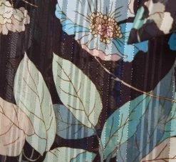 Adrianna Papell Floral Print Chiffon Short Faux Wrap Dress In Black Multi -Adrianna Papell Shop AP1D104914 AA960 Regular Alternate