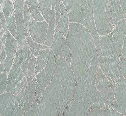 Adrianna Papell Floral Metallic Stencil Midi-Length Mermaid Dress With Capelet In Sea Glass -Adrianna Papell Shop AP1D104918 AD480 Regular Alternate