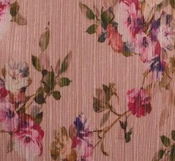 Adrianna Papell Floral-Print Metallic Crinkled Mesh Midi-Length Blouson Dress In Rose Multi 12 Adrianna Papell Floral-Print Metallic Crinkled Mesh Midi-Length Blouson Dress In Rose Multi -Adrianna Papell Shop AP1D104919 AE590 Regular Alternate