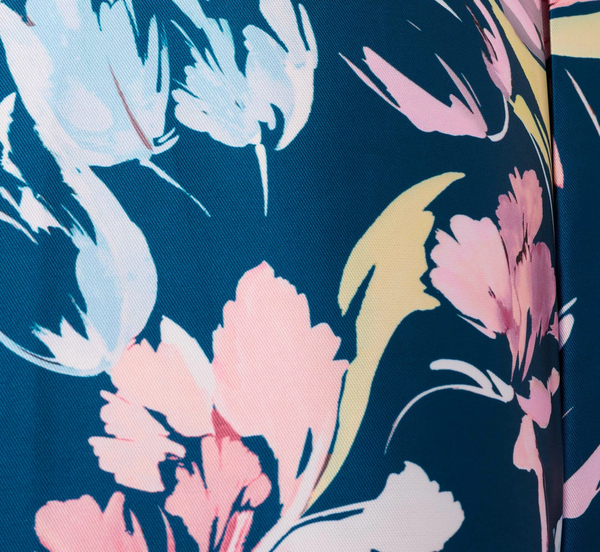 Adrianna Papell Floral Print Mikado Short High Low Fit-And-Flare Dress In Navy Multi 6 Adrianna Papell Floral Print Mikado Short High Low Fit-And-Flare Dress In Navy Multi - Image 6