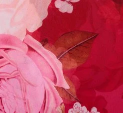 Adrianna Papell Plus Size Floral Print Smocked Chiffon Short Dress In Pink Multi -Adrianna Papell Shop AP1D104963 AE970 Plus Alternate