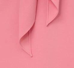 Adrianna Papell Stretch Knit Crepe Tie-Front Midi-Length Sheath Dress In Faded Rose -Adrianna Papell Shop AP1D104978 AK660 Regular Alternate