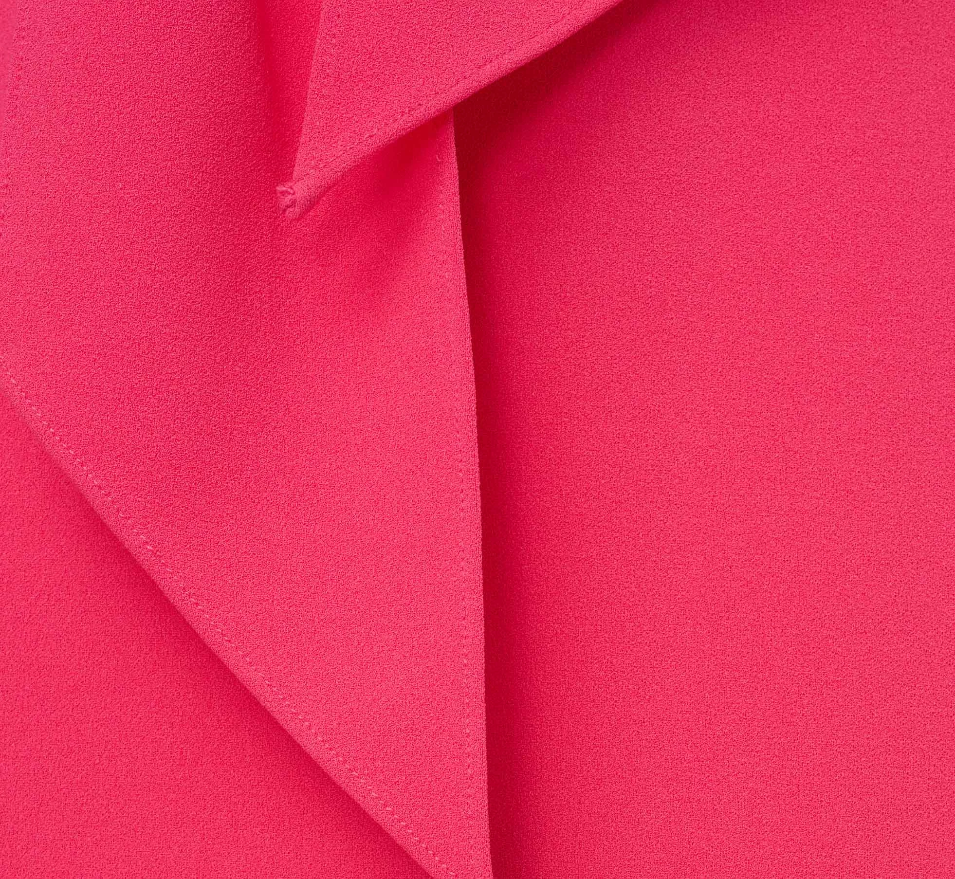 Adrianna Papell Stretch Knit Crepe Tie-Front Midi-Length Sheath Dress In Camellia 6 Adrianna Papell Stretch Knit Crepe Tie-Front Midi-Length Sheath Dress In Camellia - Image 6