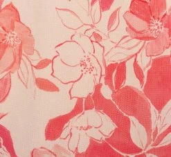 Adrianna Papell Floral Printed Midi Dress With Flutter Sleeves In Coral Ecru -Adrianna Papell Shop AP1D105004 AE952 Regular Alternate