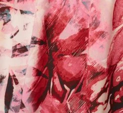 Adrianna Papell Floral Chiffon Midi Dress With Cutout Halter Neckline In Pink Multi -Adrianna Papell Shop AP1D105041 AE970 Regular Alternate