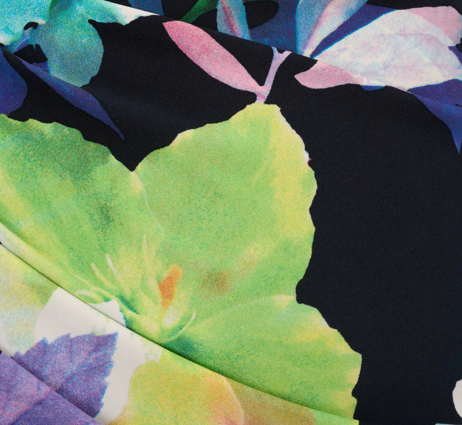 Adrianna Papell Multicolor Floral Jersey Midi Dress With One Shoulder Neckline In Dark Navy Multi 4 Adrianna Papell Multicolor Floral Jersey Midi Dress With One Shoulder Neckline In Dark Navy Multi - Image 4