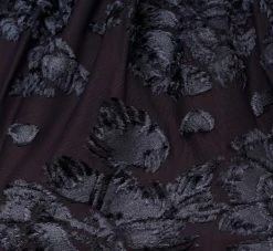 Adrianna Papell Velvet Burnout Floral Short Sleeve Dress With Mock Neck In Midnight -Adrianna Papell Shop AP1D105087 AB411 Regular Alternate