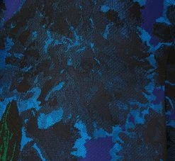 Adrianna Papell High Low Halter Floral Jacquard Dress With Ruffle Details In Blue Multi -Adrianna Papell Shop AP1D105119 AA461 Regular Alternate