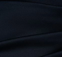 Adrianna Papell Satin Crepe Three Quarter Sleeve Jumpsuit With Buckle Waist In Dark Navy -Adrianna Papell Shop AP1D105207 AV410 Regular Alternate