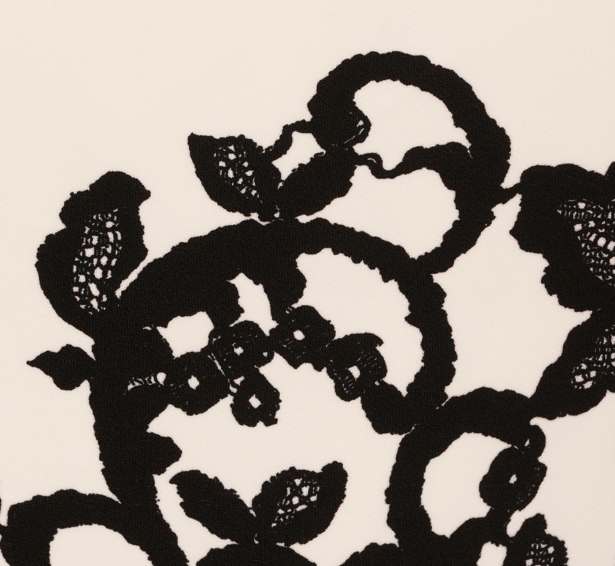 Adrianna Papell Sleeveless Peplum Jumpsuit With Scroll Lace Details In Ivory Black 6 Adrianna Papell Sleeveless Peplum Jumpsuit With Scroll Lace Details In Ivory Black - Image 6