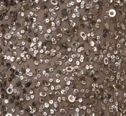 Adrianna Papell Off The Shoulder Sequin Beaded Gown In Lead -Adrianna Papell Shop AP1E201971 AB241 Regular Alternate