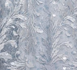 Adrianna Papell Embroidered Sleeveless Midi Cocktail Dress In Skyway -Adrianna Papell Shop AP1E208600 AC459 Regular Alternate