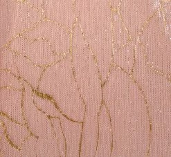 Adrianna Papell Plus Size Metallic Mesh Draped Gown In Rose Gold -Adrianna Papell Shop AP1E209024 AI298 Plus Alternate