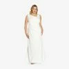 Adrianna Papell Plus Size Sequin-Accented Mermaid Gown In Ivory