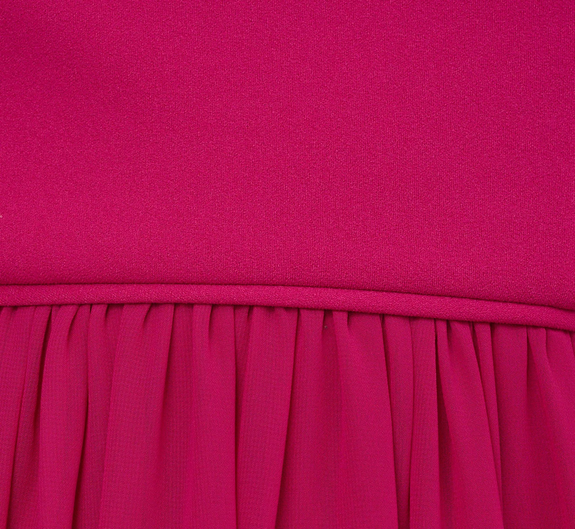 Adrianna Papell One-Shoulder Chiffon Long Gown In Bright Magenta 6 Adrianna Papell One-Shoulder Chiffon Long Gown In Bright Magenta - Image 6