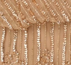 Adrianna Papell Hand-Beaded Illusion Long Column Blouson Gown In Champagne Gold 11 Adrianna Papell Hand-Beaded Illusion Long Column Blouson Gown In Champagne Gold -Adrianna Papell Shop AP1E209335 AQ298 Regular Alternate