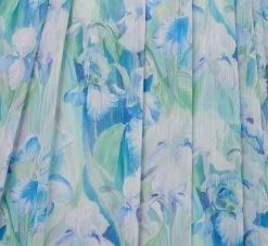 Adrianna Papell Floral-Print Off-The-Shoulder Chiffon Long Gown In Blue Multi -Adrianna Papell Shop AP1E209472 AA461 Regular Alternate