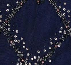 Adrianna Papell Hand-Beaded Blouson Long Gown With Flutter Sleeves In Light Navy -Adrianna Papell Shop AP1E209547 AT412 Regular Alternate 95fc3704 534d 4d99 bed4 17f6ea89ca53