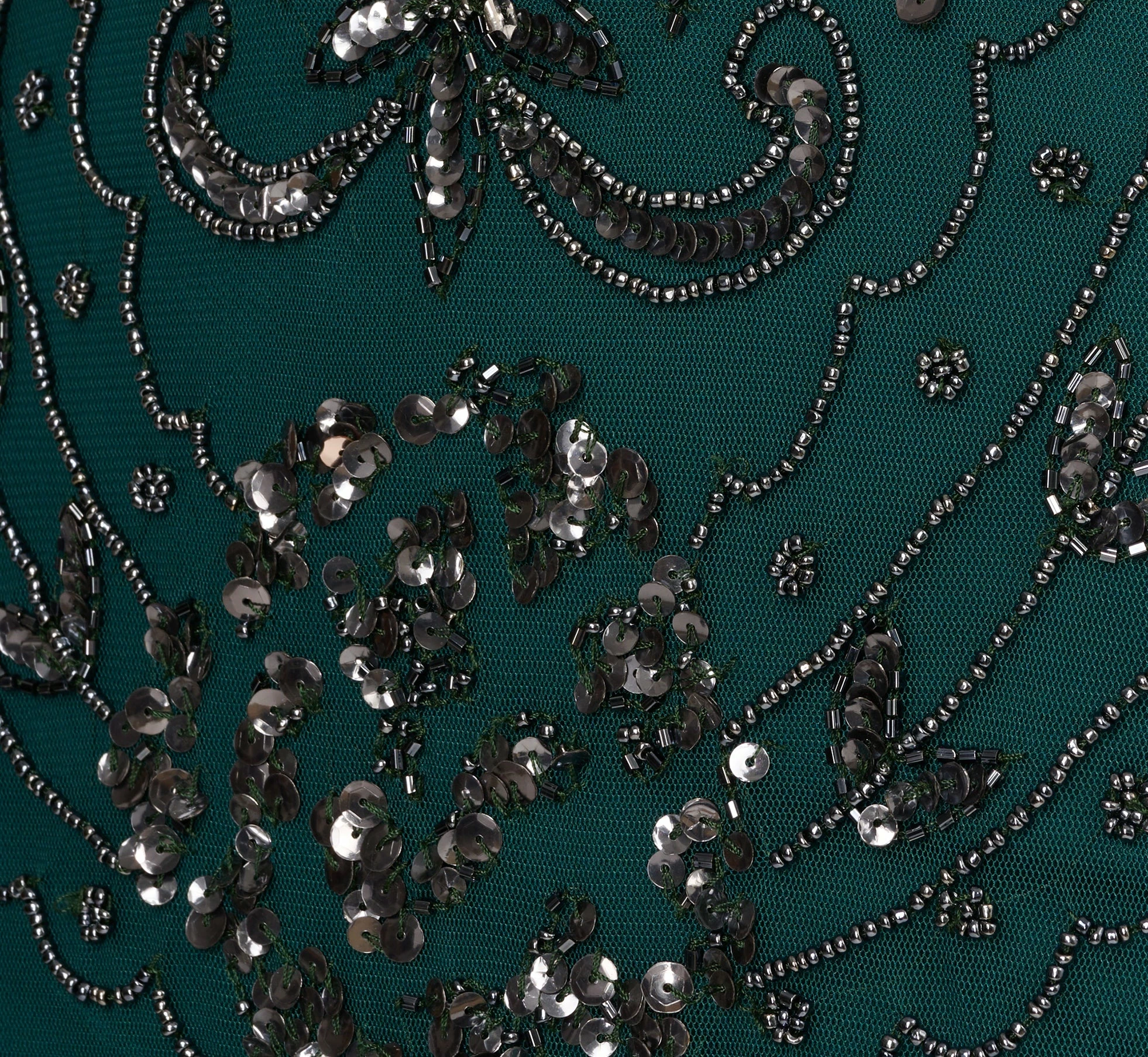 Adrianna Papell Hand-Beaded Ankle-Length Dress In Gem Green 6 Adrianna Papell Hand-Beaded Ankle-Length Dress In Gem Green - Image 6