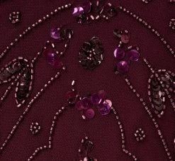 Adrianna Papell Hand-Beaded Ankle-Length Dress In Night Plum 11 Adrianna Papell Hand-Beaded Ankle-Length Dress In Night Plum -Adrianna Papell Shop AP1E209645 BK940 Regular Alternate