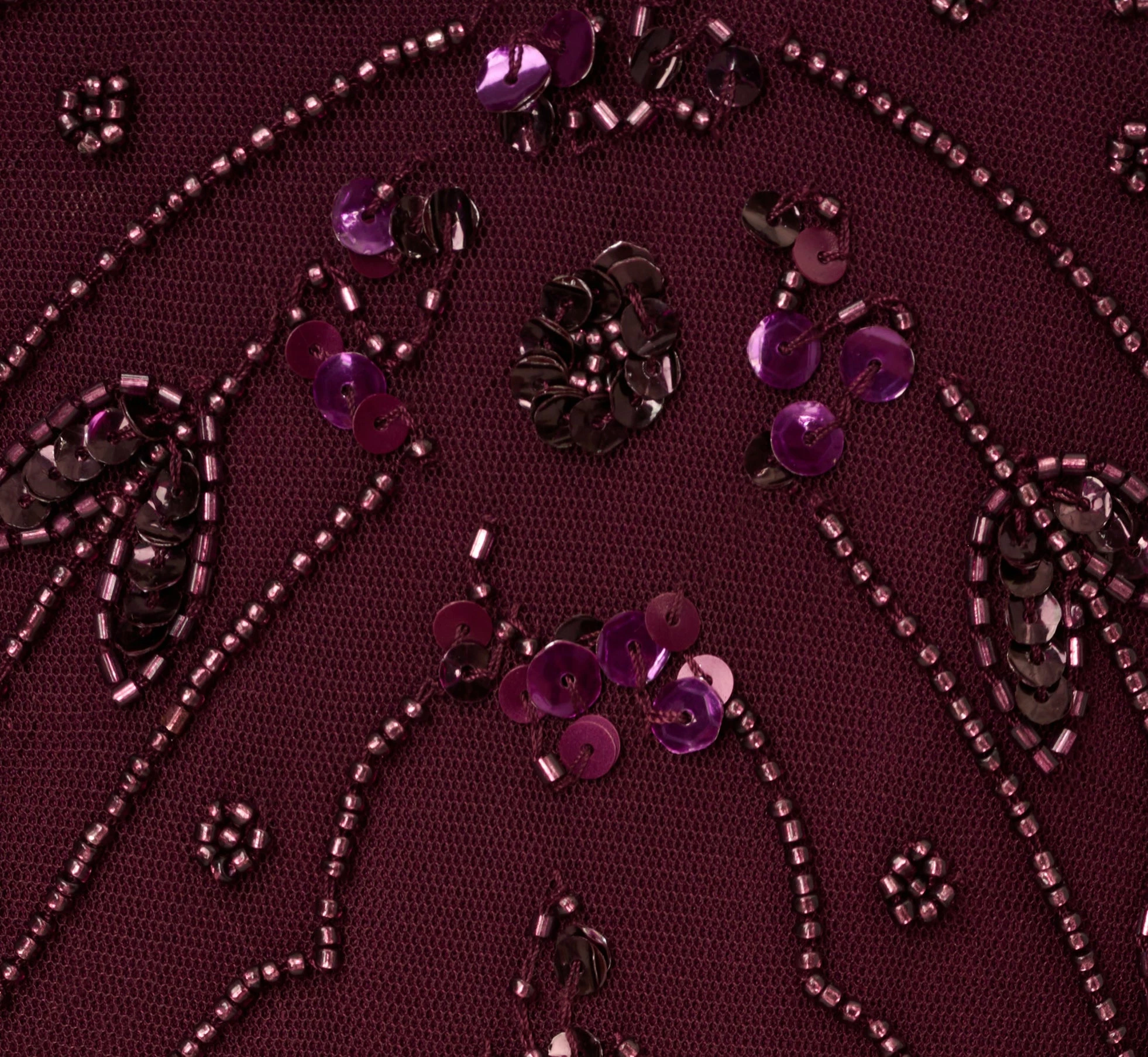 Adrianna Papell Hand-Beaded Ankle-Length Dress In Night Plum 6 Adrianna Papell Hand-Beaded Ankle-Length Dress In Night Plum - Image 6