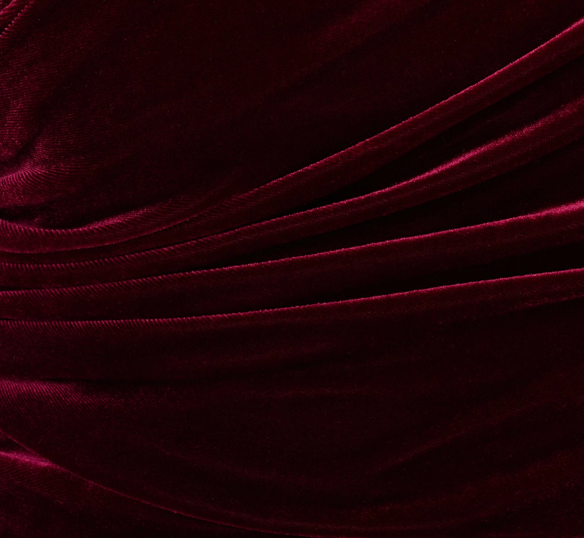 Adrianna Papell Velvet One Shoulder Gown With Beaded Neckline In Burgundy 6 Adrianna Papell Velvet One Shoulder Gown With Beaded Neckline In Burgundy - Image 6