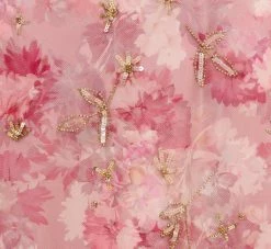 Adrianna Papell Floral-Print And Hand-Beaded Mesh Long Gown In Blush Multi 12 Adrianna Papell Floral-Print And Hand-Beaded Mesh Long Gown In Blush Multi -Adrianna Papell Shop AP1E210055 AM970 Regular Alternate