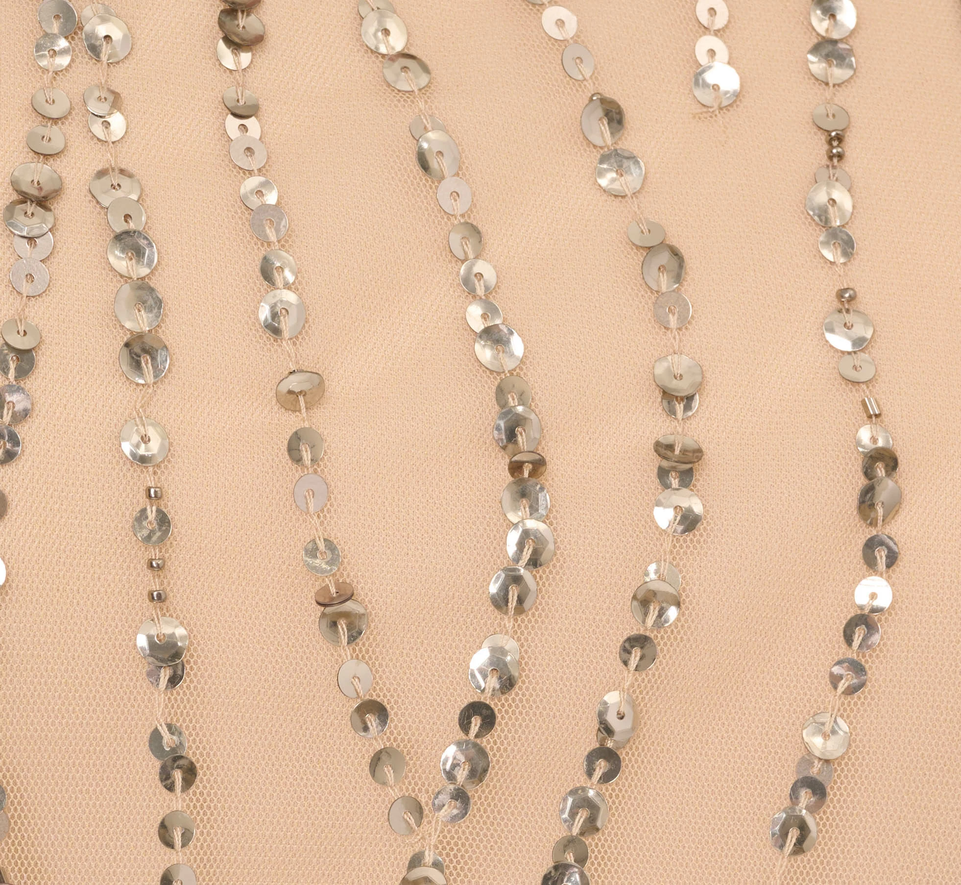 Adrianna Papell Hand-Beaded Halter Blouson Long Gown In Nude 6 Adrianna Papell Hand-Beaded Halter Blouson Long Gown In Nude - Image 6