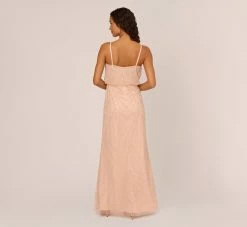 Adrianna Papell Hand-Beaded Blouson Long Sleeveless Gown In Blush 9 Adrianna Papell Hand-Beaded Blouson Long Sleeveless Gown In Blush -Adrianna Papell Shop AP1E210158 AD684 Regular Back c0b13e6b b041 4e11 92d6 7e002dbed024