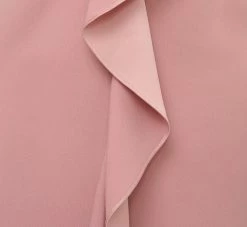 Adrianna Papell Satin Crepe Ruffle Front Long Gown In Steel Rose 12 Adrianna Papell Satin Crepe Ruffle Front Long Gown In Steel Rose -Adrianna Papell Shop AP1E210210 BA696 Regular Alternate