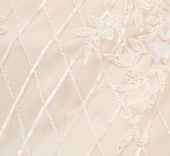 Adrianna Papell Hand-Beaded Off-The-Shoulder Blouson Short Sheath Cocktail Dress In Ivory Pearl -Adrianna Papell Shop AP1E210244 AG105 Regular Alternate