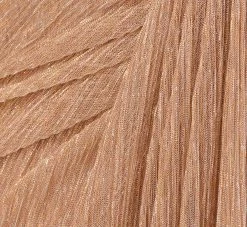 Adrianna Papell Metallic Crinkled Mesh Draped Long Gown In Light Gold 11 Adrianna Papell Metallic Crinkled Mesh Draped Long Gown In Light Gold -Adrianna Papell Shop AP1E210265 AA267 Regular Alternate