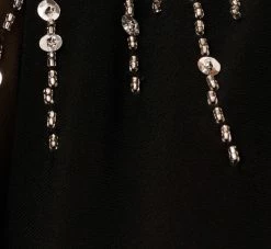 Adrianna Papell Flutter Sleeve Mermaid Gown With Beaded Details In Black -Adrianna Papell Shop AP1E210420 AA002 Regular Alternate