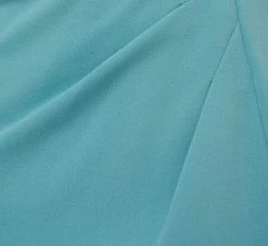 Adrianna Papell Knit Crepe And Organza Off The Shoulder Long Column Gown With Tiered Sleeves In Moody Aqua 12 Adrianna Papell Knit Crepe And Organza Off The Shoulder Long Column Gown With Tiered Sleeves In Moody Aqua -Adrianna Papell Shop AP1E210424 AD434 Regular Alternate